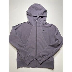 Women’s Under Armour Full Zip Sweatshirt- Lilac/gray, Size XS